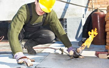 Frostenden Corner flat roof construction